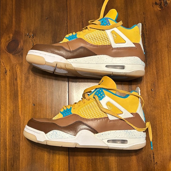 Air Jordan 4 Retro Shimmer Custom Painted - Picture 1 of 8